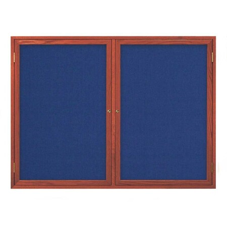 United Visual Products Open Faced Traditional Corkboard, 60x36" UV643A-SATIN-FORBO